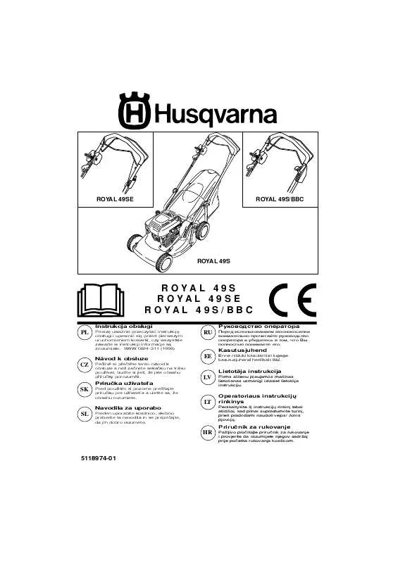 Mode d'emploi HUSQVARNA ROYAL 49 SE