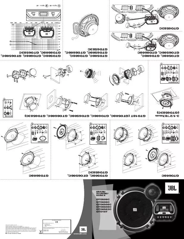 Mode d'emploi JBL GTO 18T