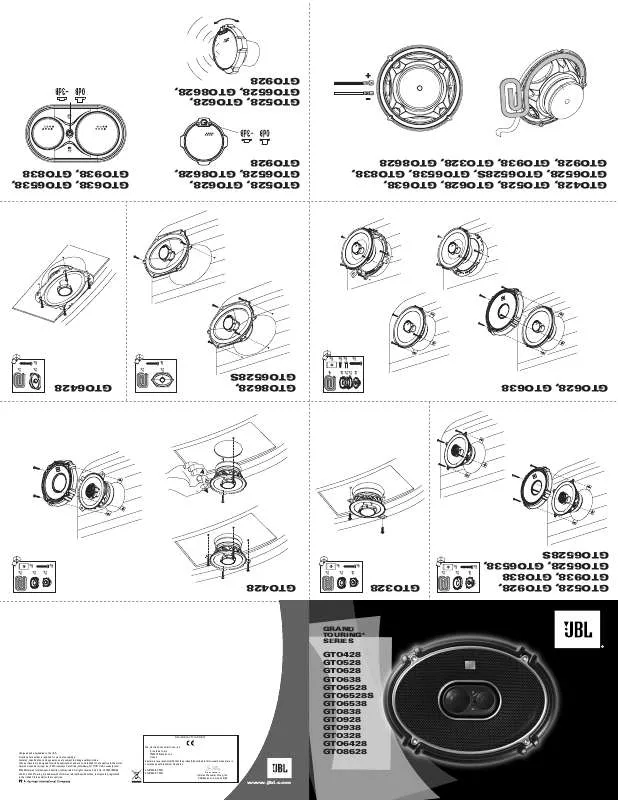 Mode d'emploi JBL GTO 6428