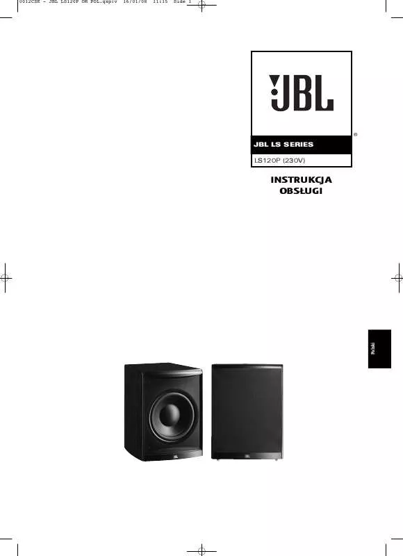 Mode d'emploi JBL LS120P/230 (220-240V)