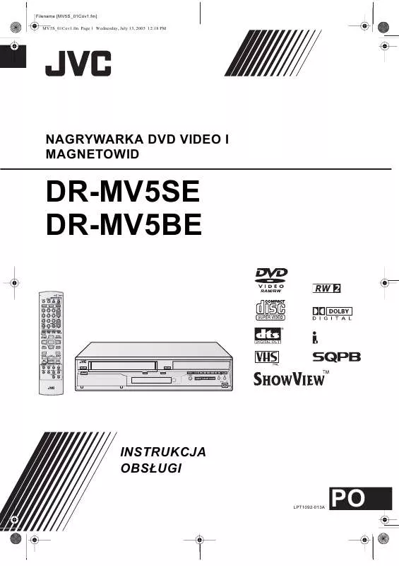 Mode d'emploi JVC DR-MV5