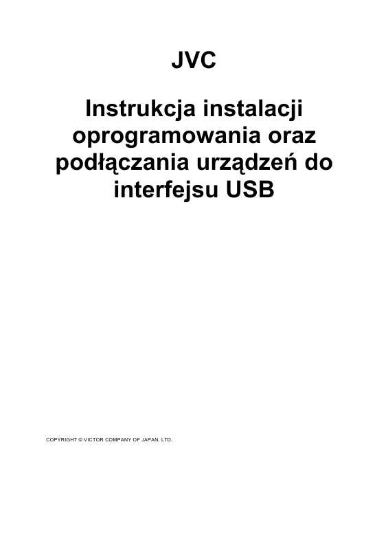 Mode d'emploi JVC USB-PODŁĄCZENIE