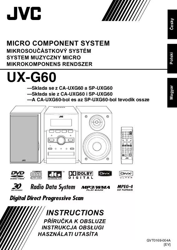 Mode d'emploi JVC UX-G60
