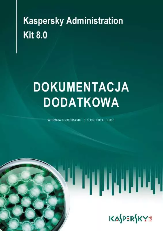 Mode d'emploi KASPERSKY ADMINISTRATION KIT 8.0