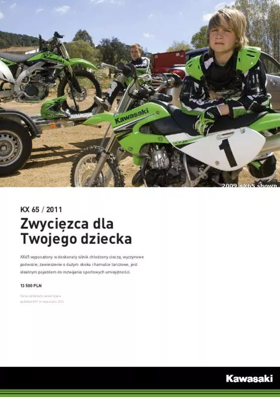 Mode d'emploi KAWASAKI KX 65