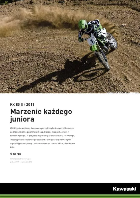 Mode d'emploi KAWASAKI KX 85 II