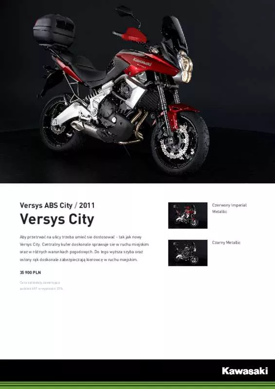 Mode d'emploi KAWASAKI VERSYS ABS CITY