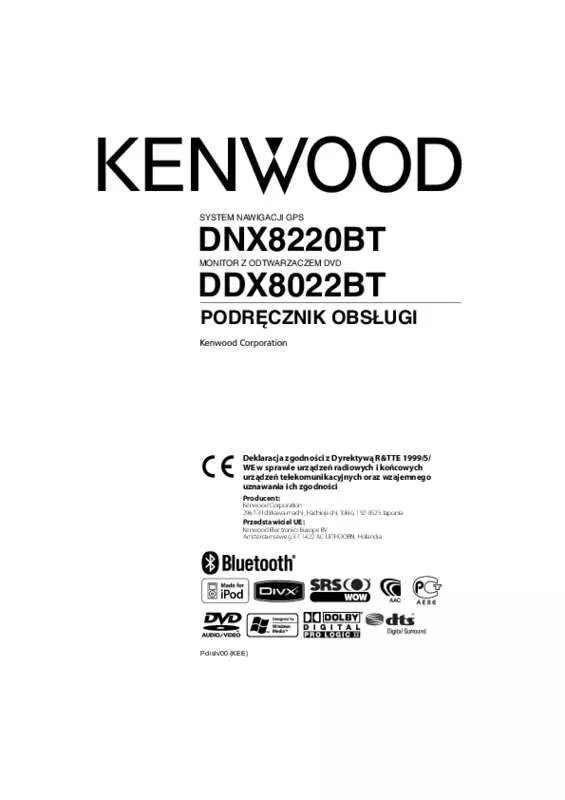 Mode d'emploi KENWOOD DDX8022BT