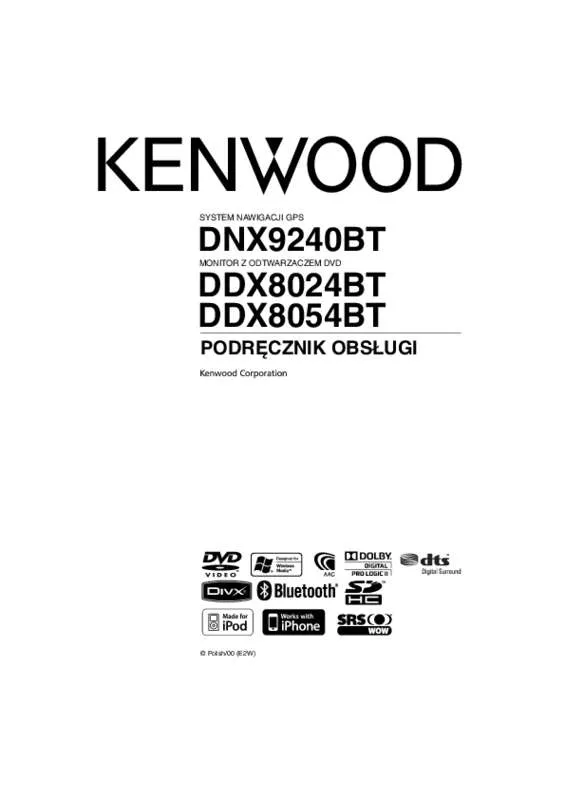 Mode d'emploi KENWOOD DDX8024BT