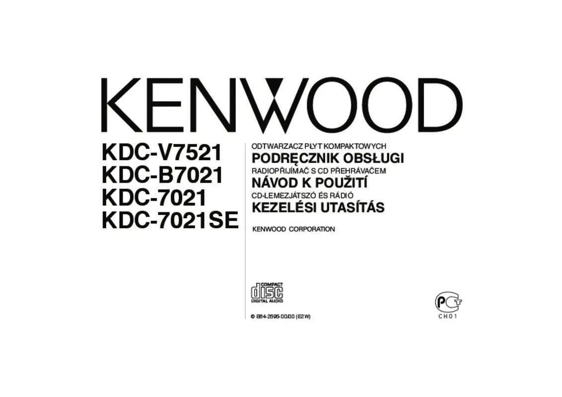Mode d'emploi KENWOOD KDC-7021