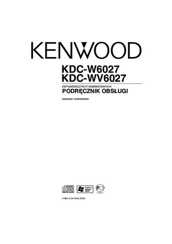 Mode d'emploi KENWOOD KDC-W6027