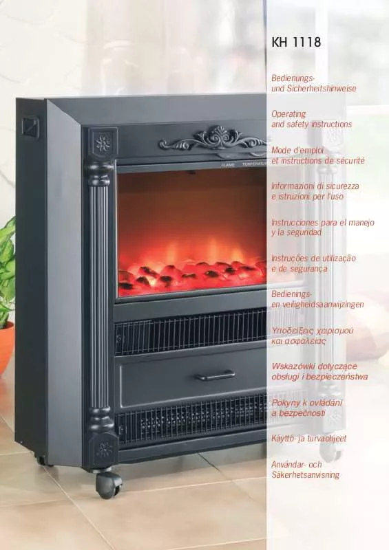 Mode d'emploi KOMPERNASS KH 1118 ELECTRIC FIRE