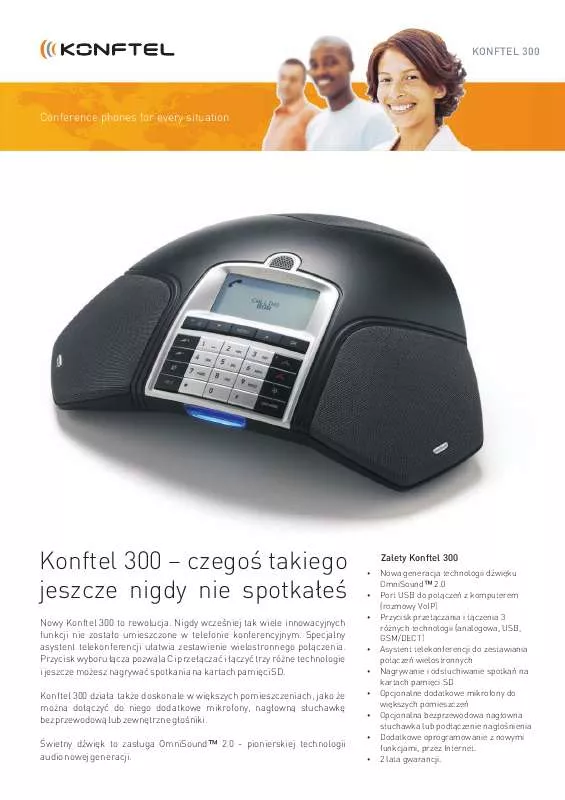 Mode d'emploi KONFTEL 300