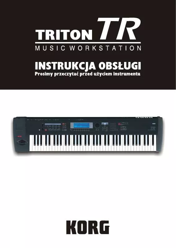 Mode d'emploi KORG TRITON TR