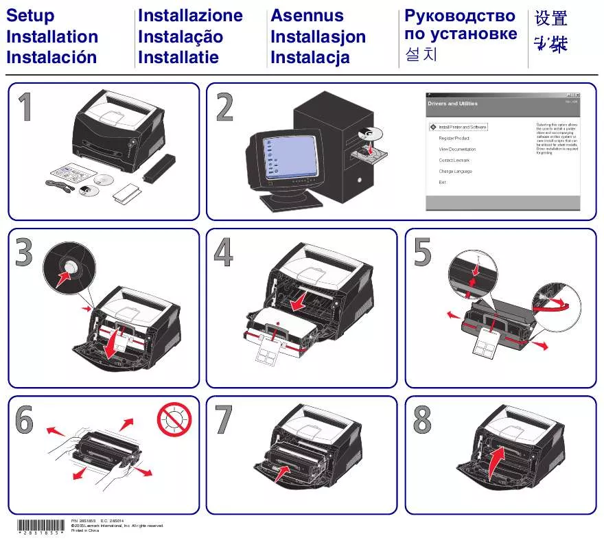 Mode d'emploi LEXMARK E238