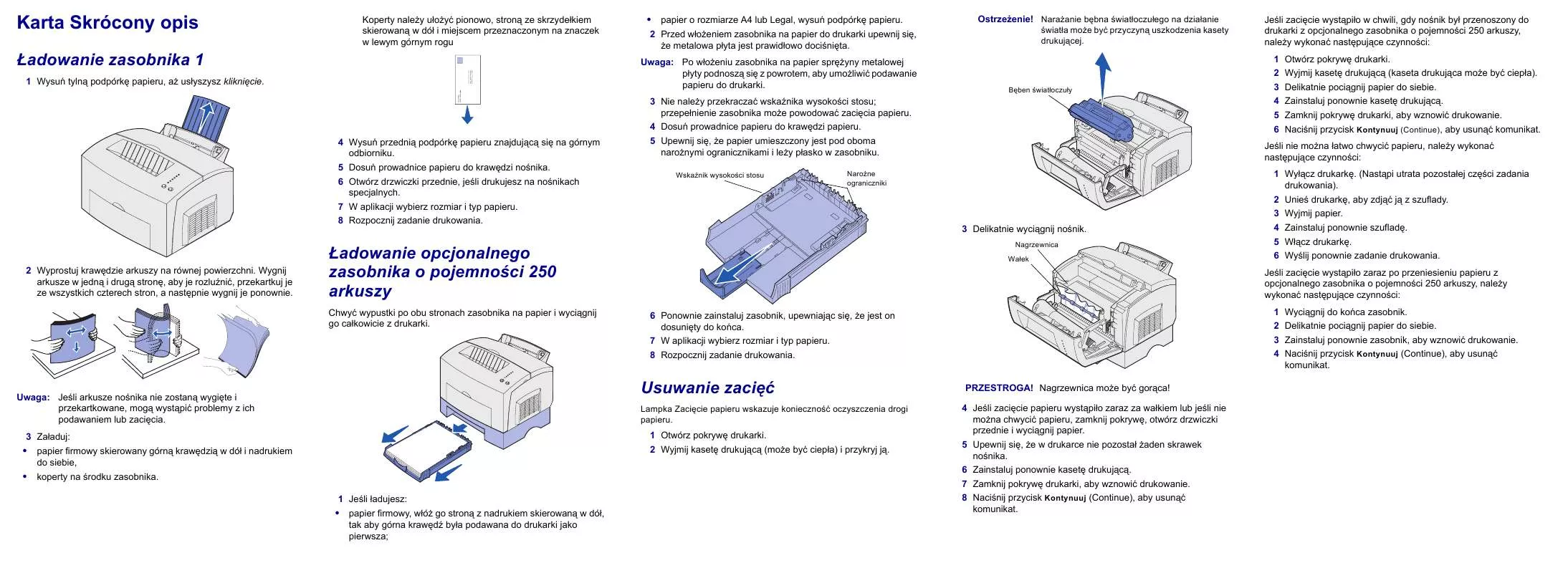 Mode d'emploi LEXMARK E321