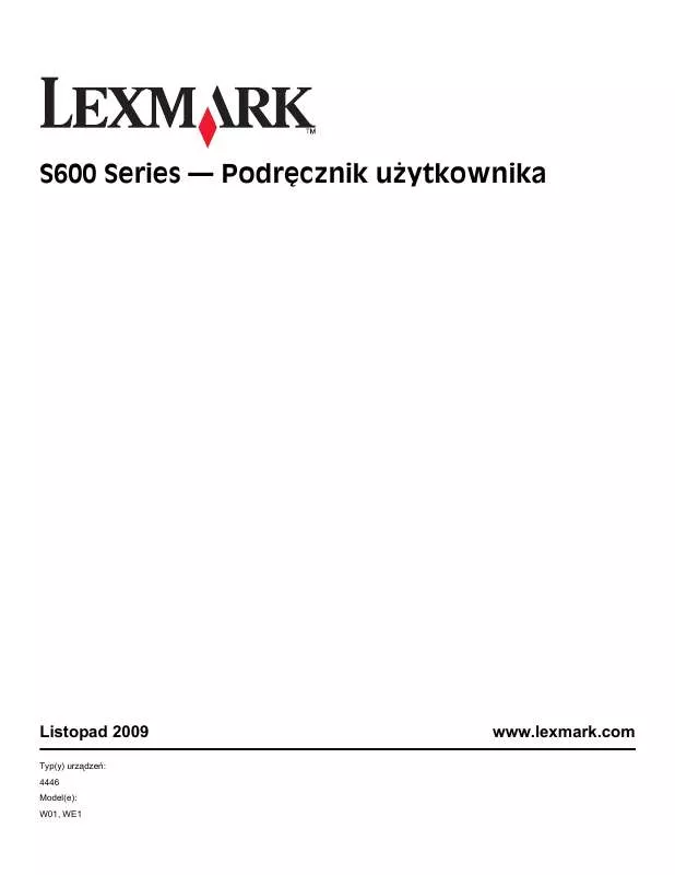 Mode d'emploi LEXMARK INTERACT S600