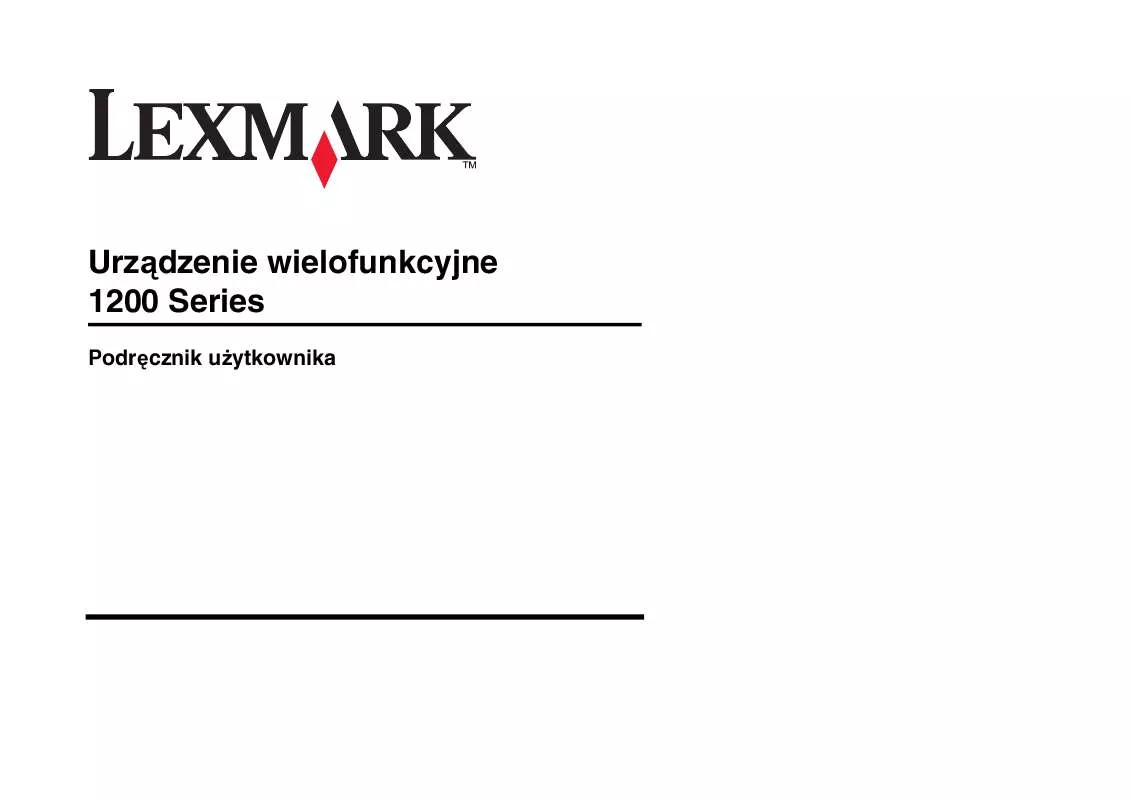 Mode d'emploi LEXMARK X1280