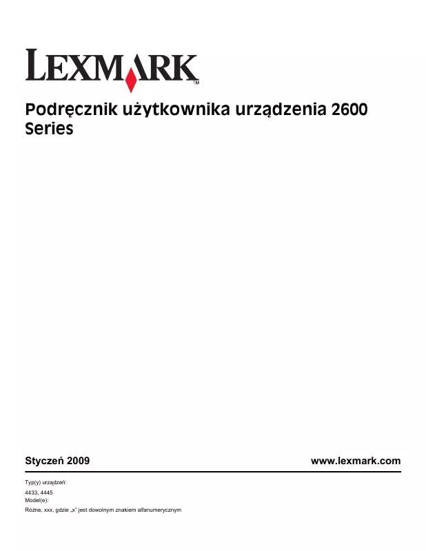 Mode d'emploi LEXMARK X2670