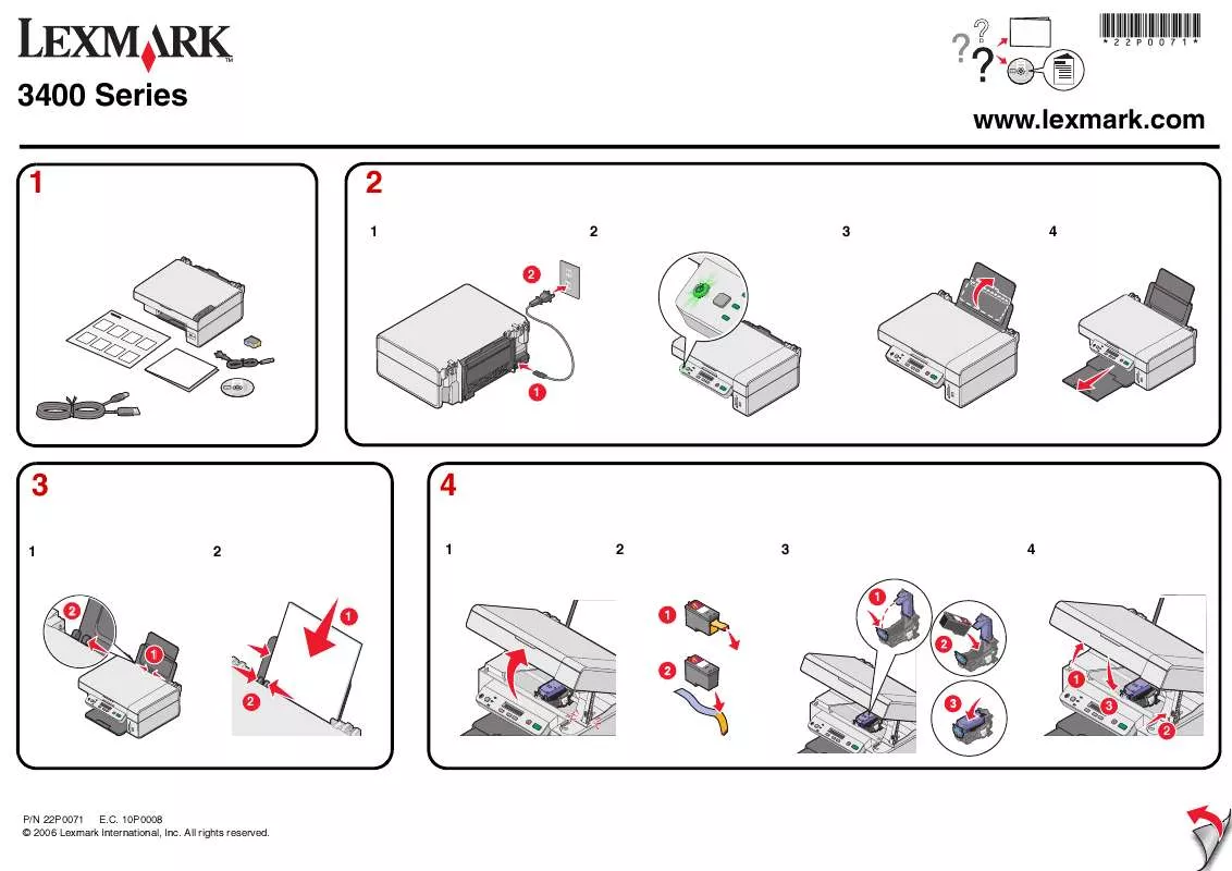 Mode d'emploi LEXMARK X3470