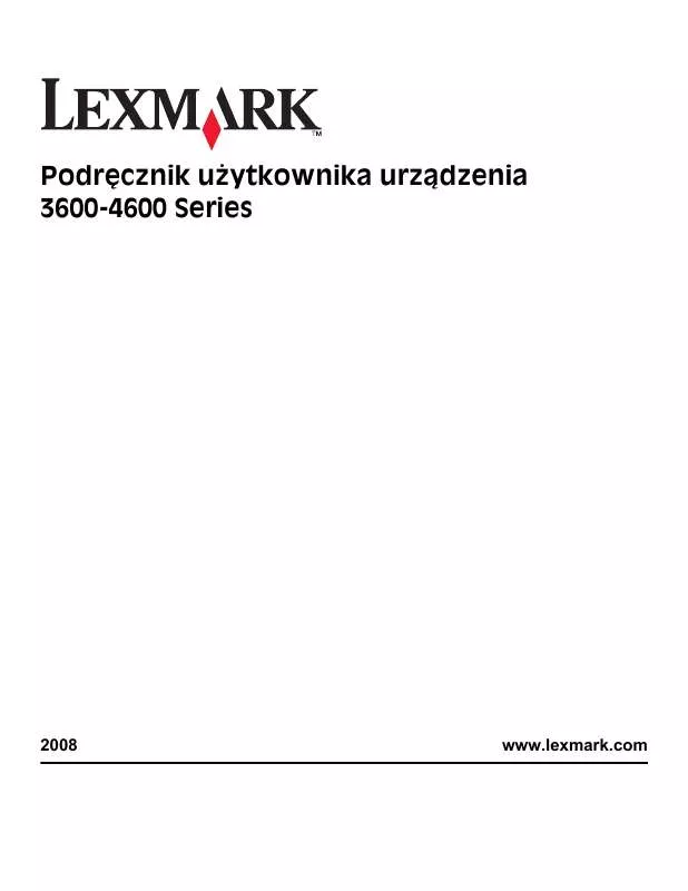 Mode d'emploi LEXMARK X3650