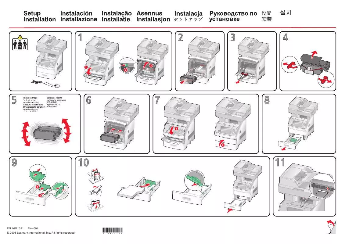 Mode d'emploi LEXMARK X654