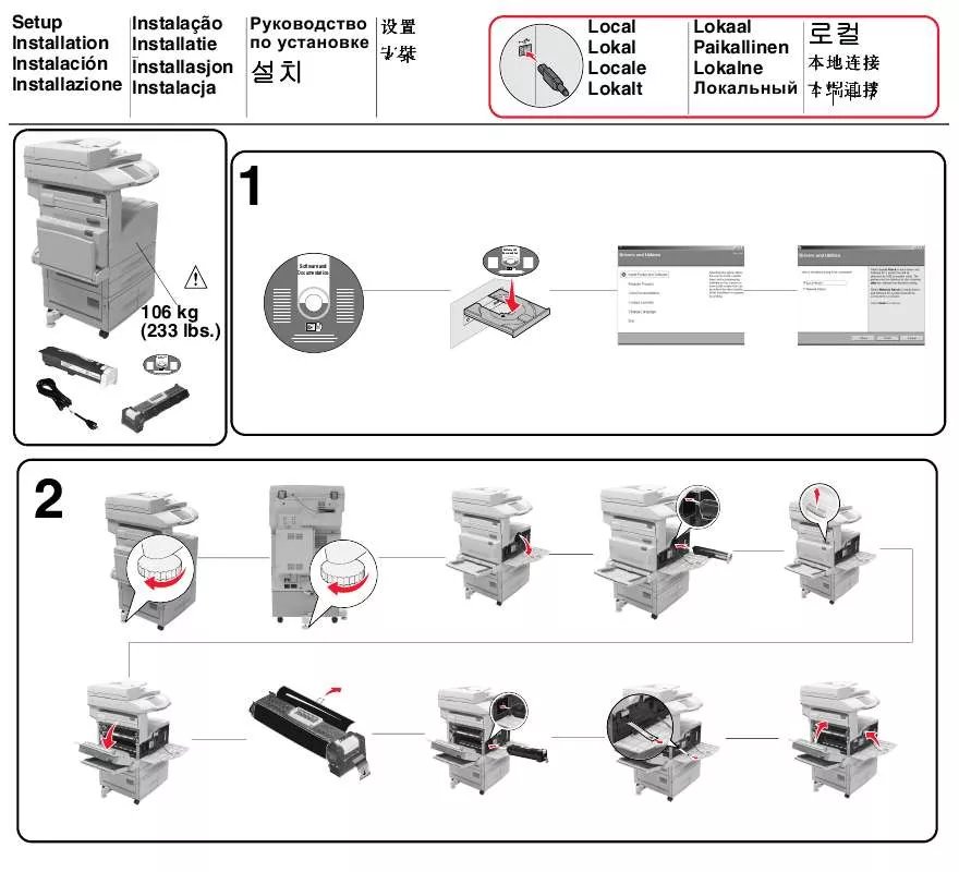 Mode d'emploi LEXMARK X850E