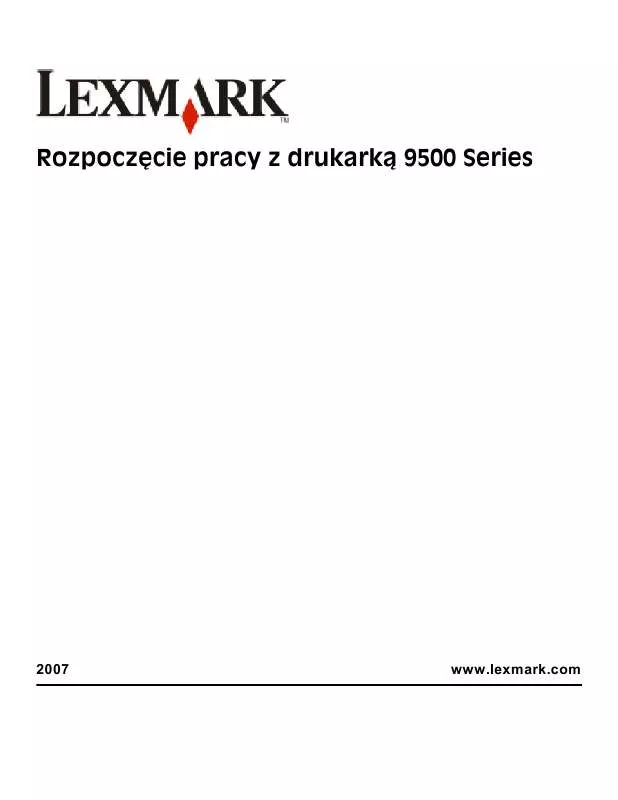 Mode d'emploi LEXMARK X9575