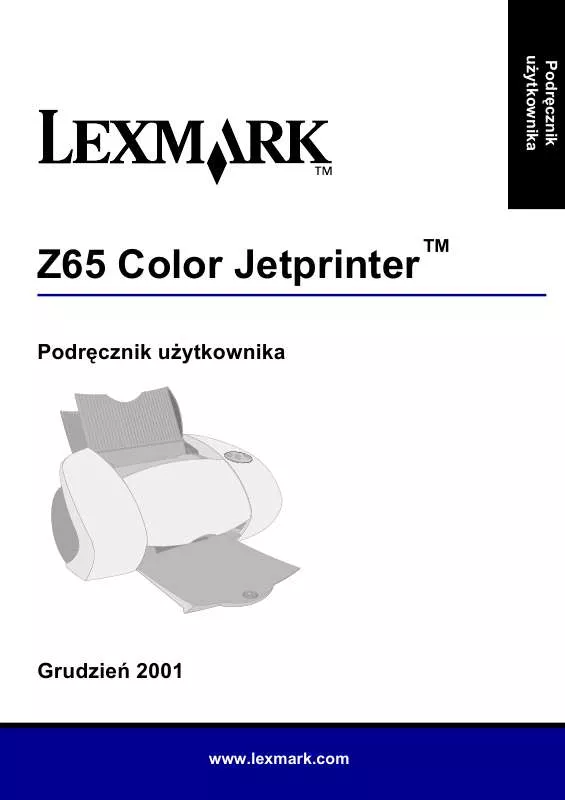 Mode d'emploi LEXMARK Z65