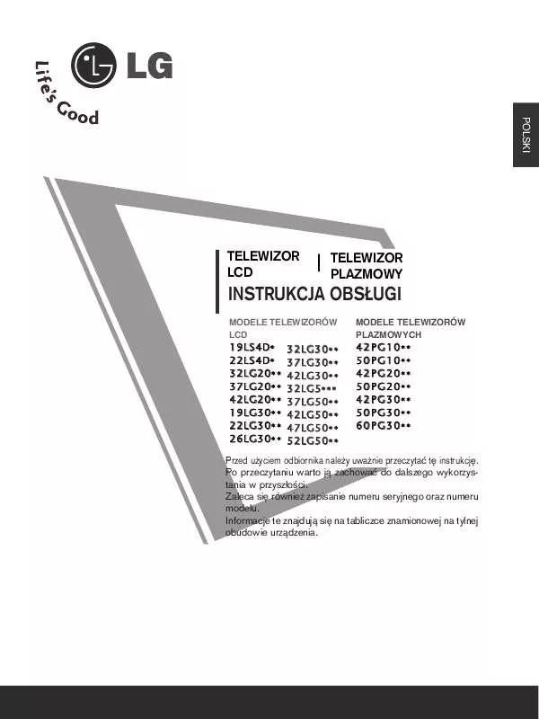 Mode d'emploi LG 42PG20