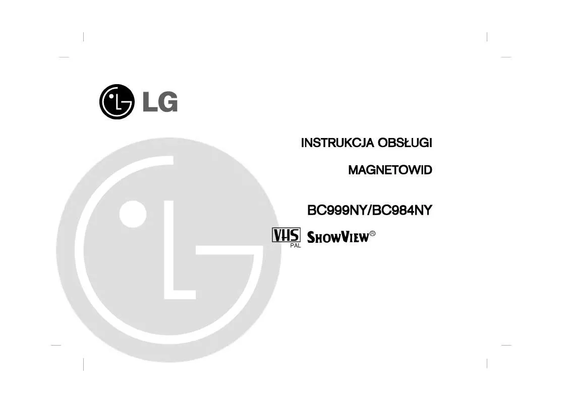 Mode d'emploi LG BC984NY
