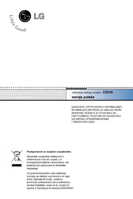 Mode d'emploi LG C3310