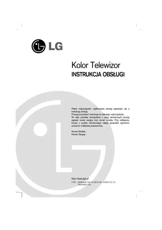 Mode d'emploi LG CE-20F60KX