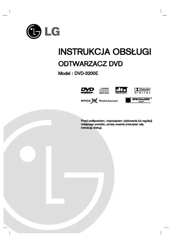 Mode d'emploi LG DVD3200E