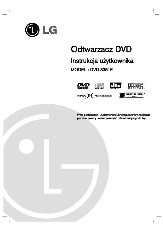 Mode d'emploi LG DVD3351E