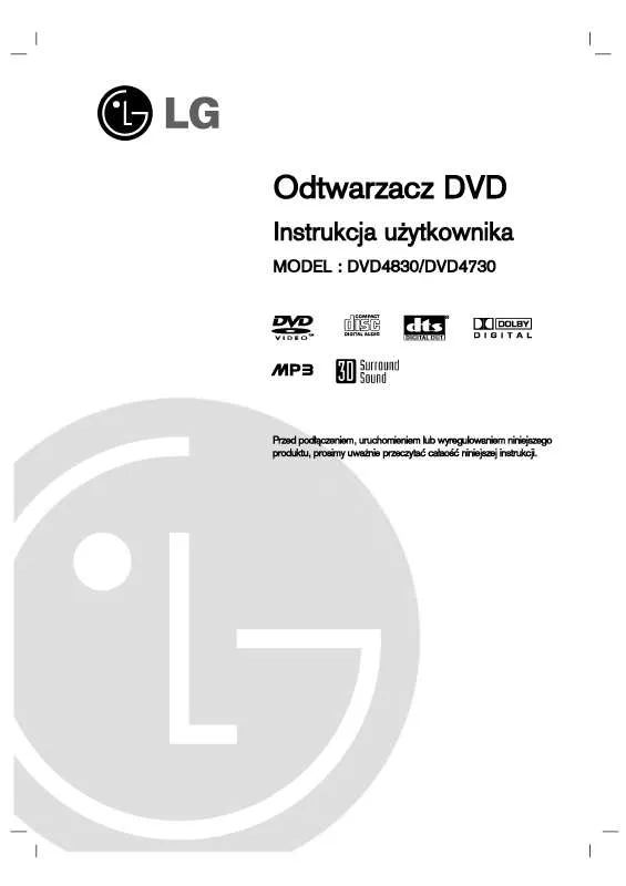 Mode d'emploi LG DVD4830