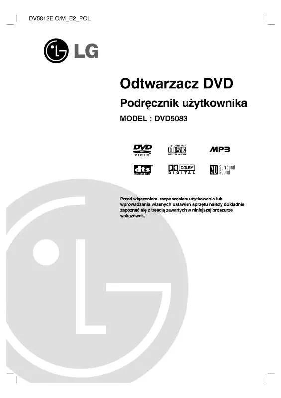 Mode d'emploi LG DVD5083