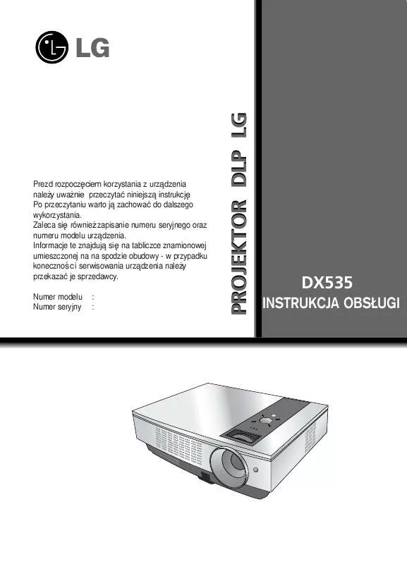 Mode d'emploi LG DX535