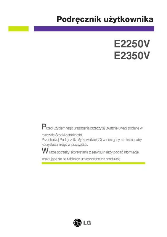 Mode d'emploi LG E2350V