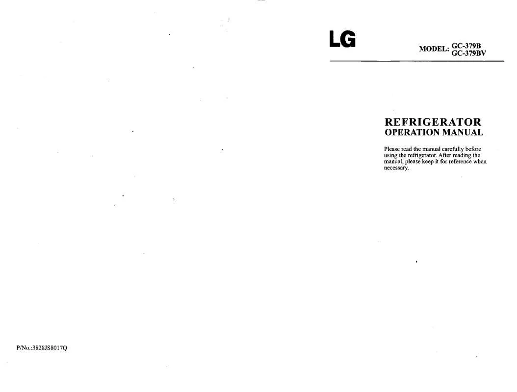 Mode d'emploi LG GC-379BV