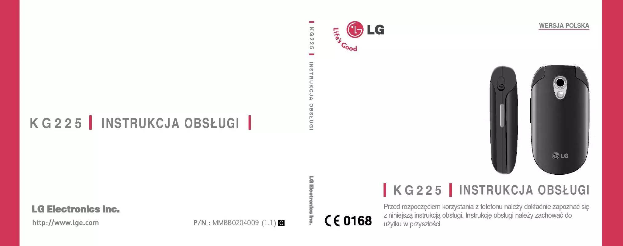 Mode d'emploi LG KG225