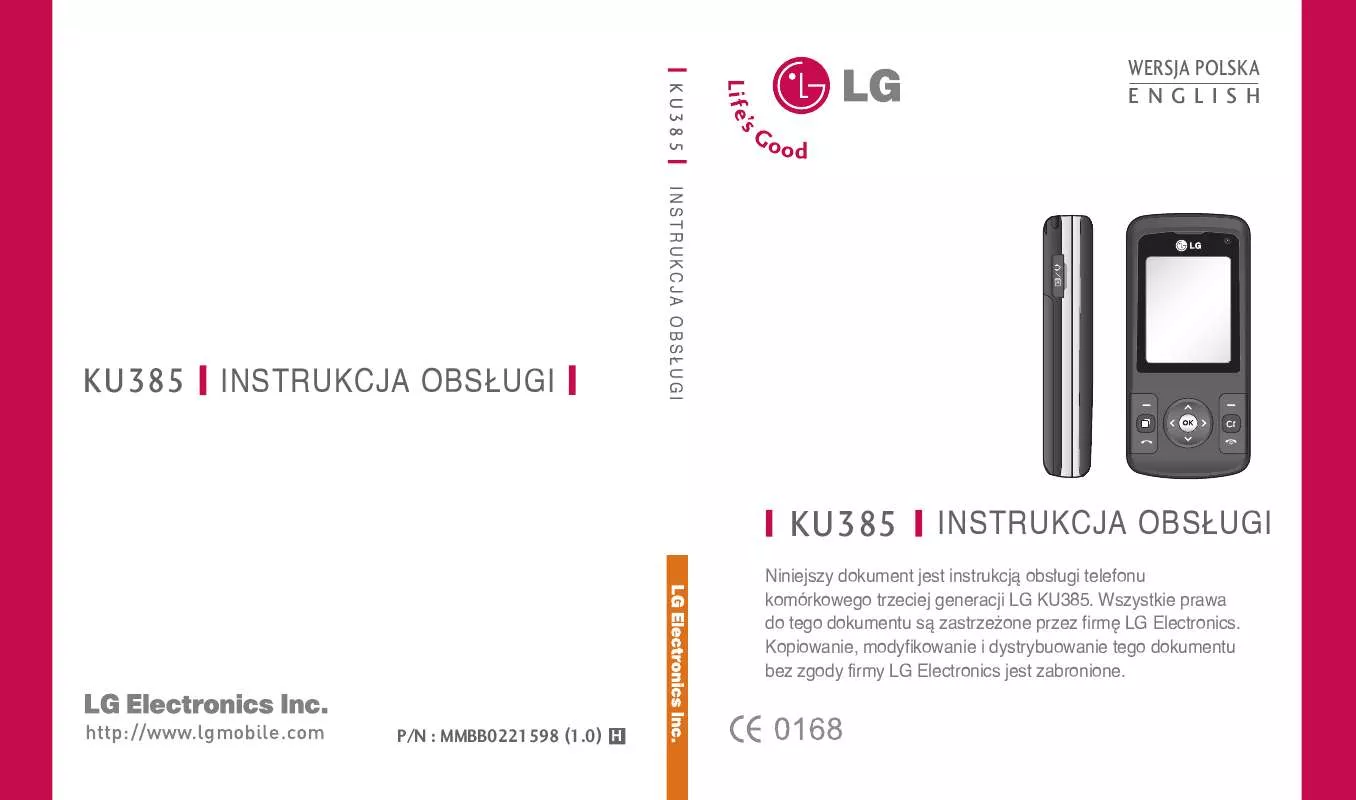 Mode d'emploi LG KU385
