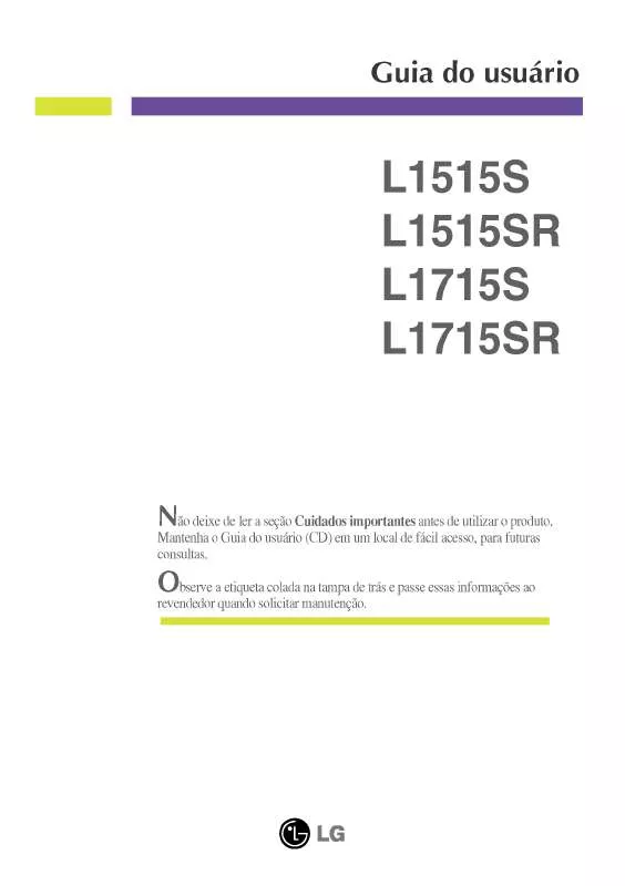 Mode d'emploi LG L1715S
