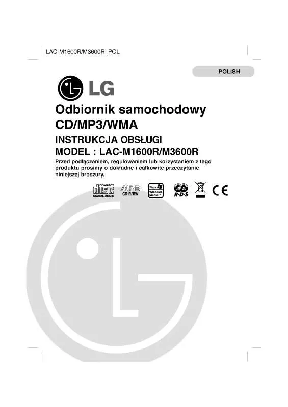 Mode d'emploi LG LAC-M1600R