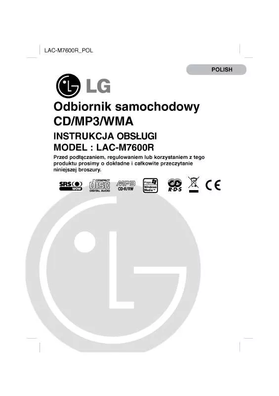 Mode d'emploi LG LAC-M7600R