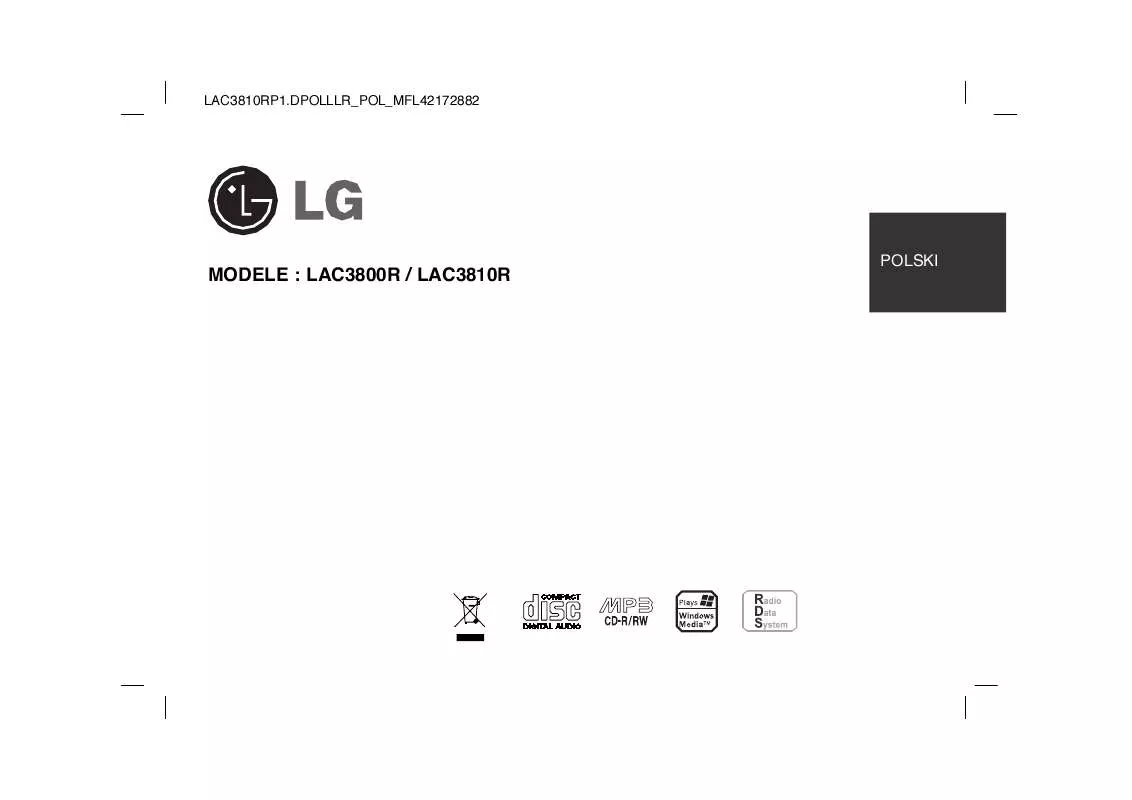 Mode d'emploi LG LAC3810R
