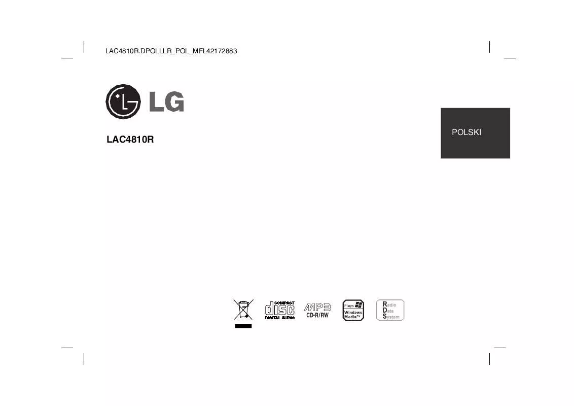 Mode d'emploi LG LAC4810R