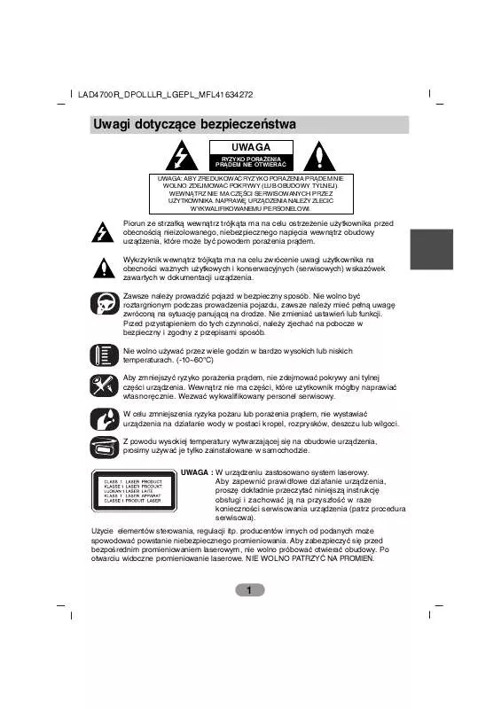 Mode d'emploi LG LAD4710R