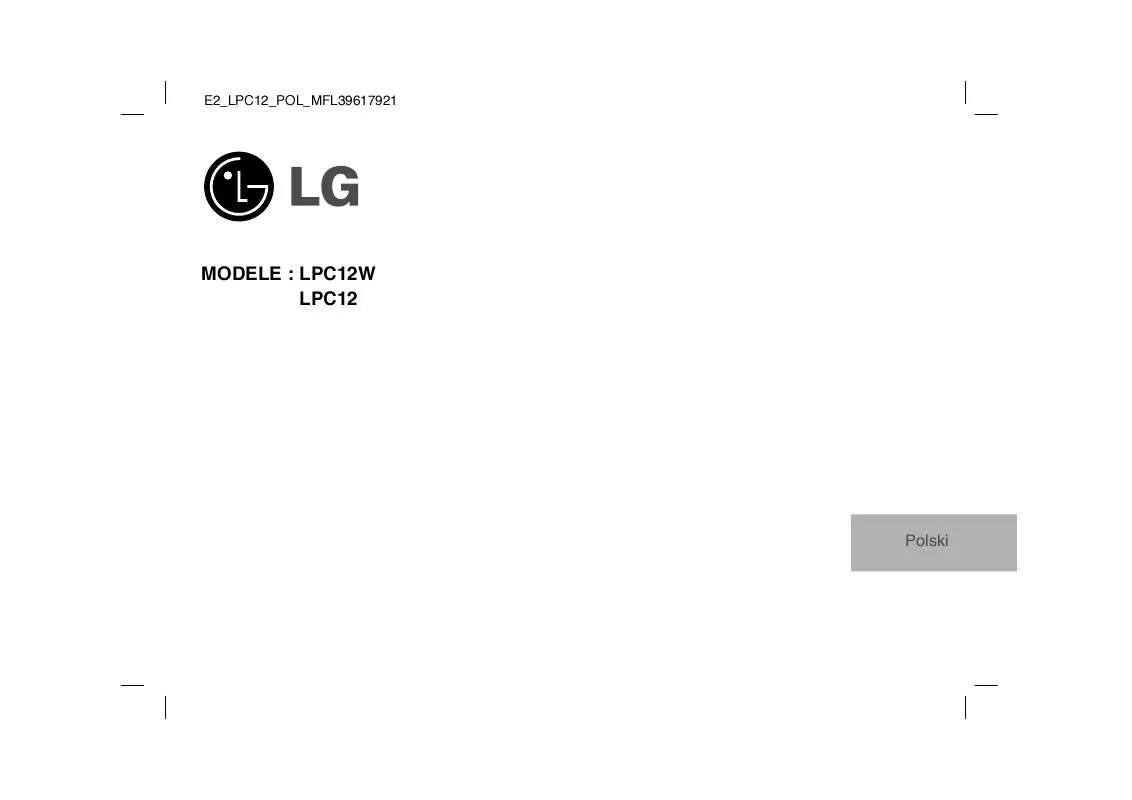 Mode d'emploi LG LPC12W