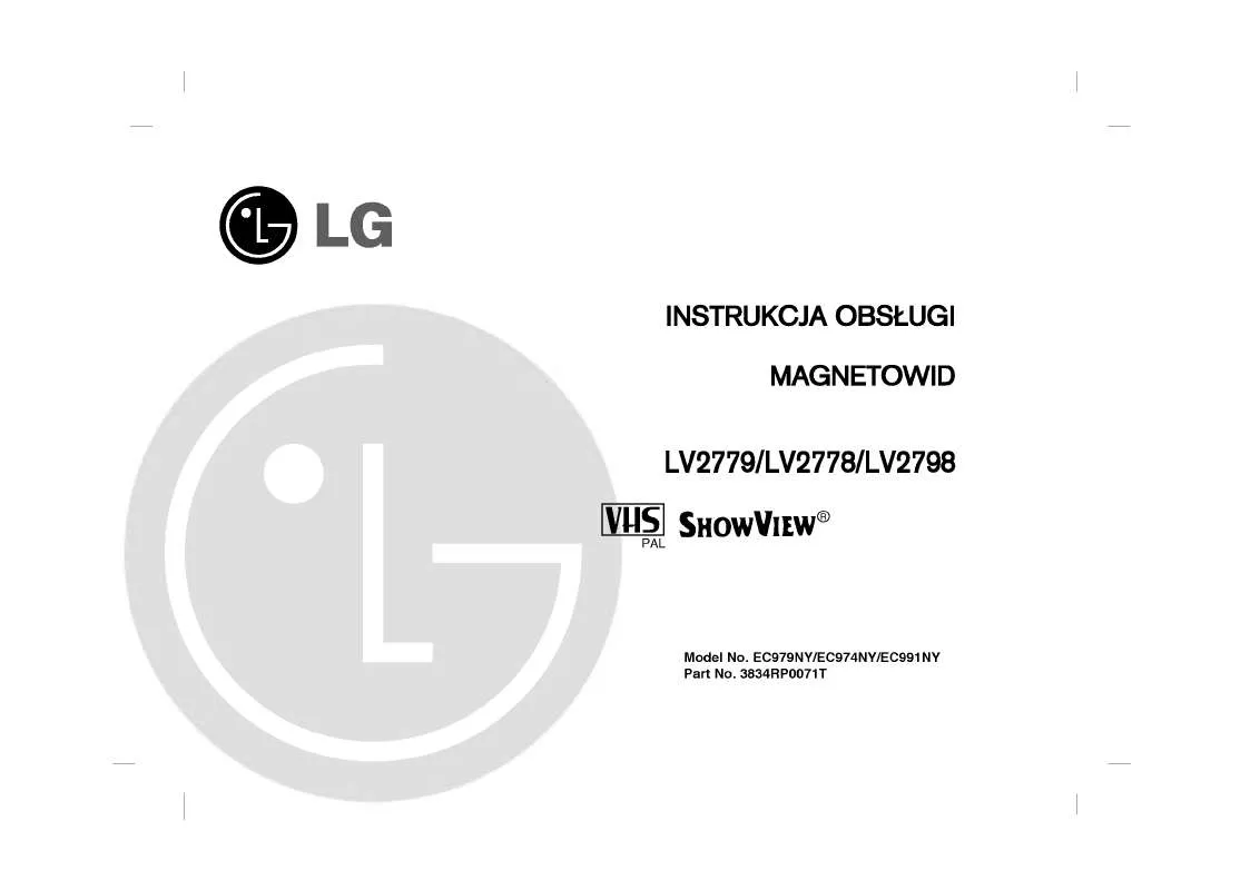 Mode d'emploi LG LV2778